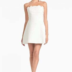 Sachin + Babi White Strapless Dress